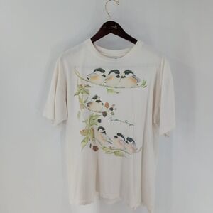 Vintage Dolphin Cotton Short Sleeve Sisters Oregon Graphic T-Shirt White Size XL